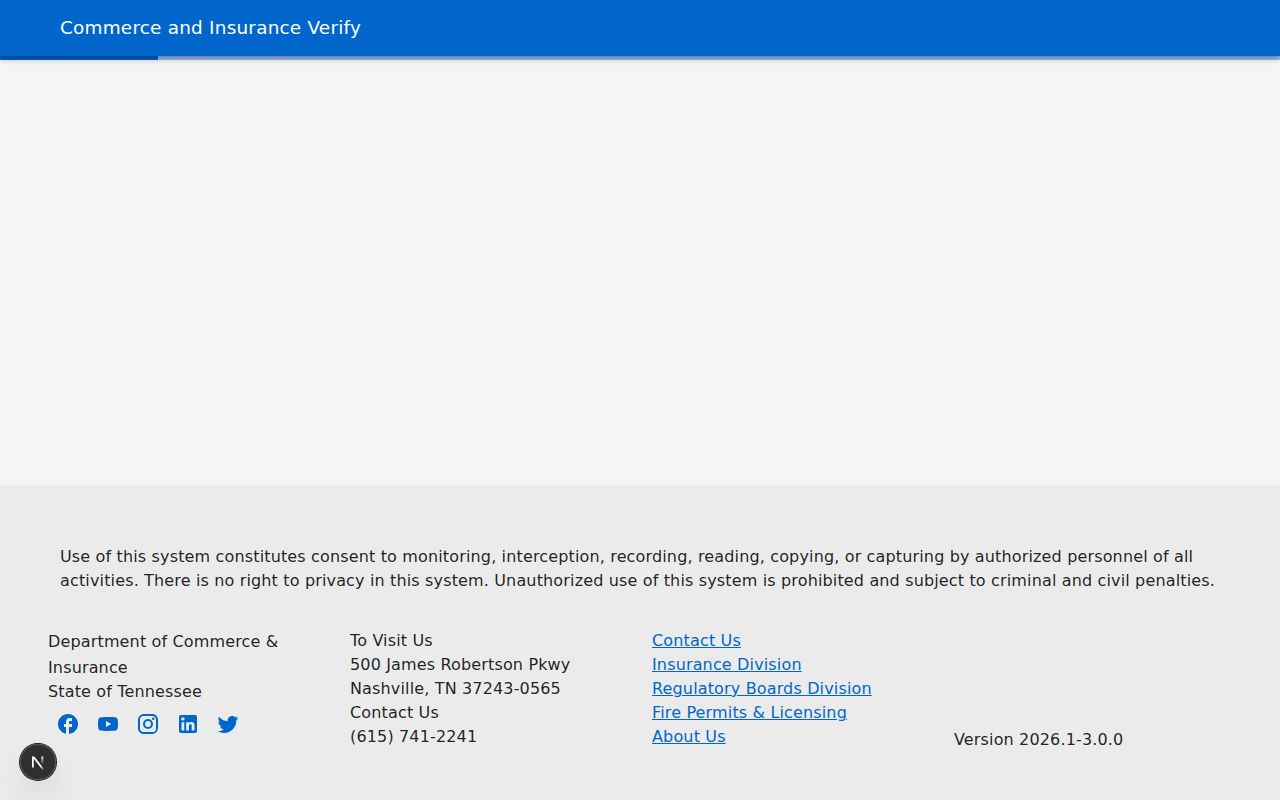 Montgomery County public records through the Tennessee professional license search